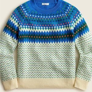 Boys Fair Isle crewneck sweater